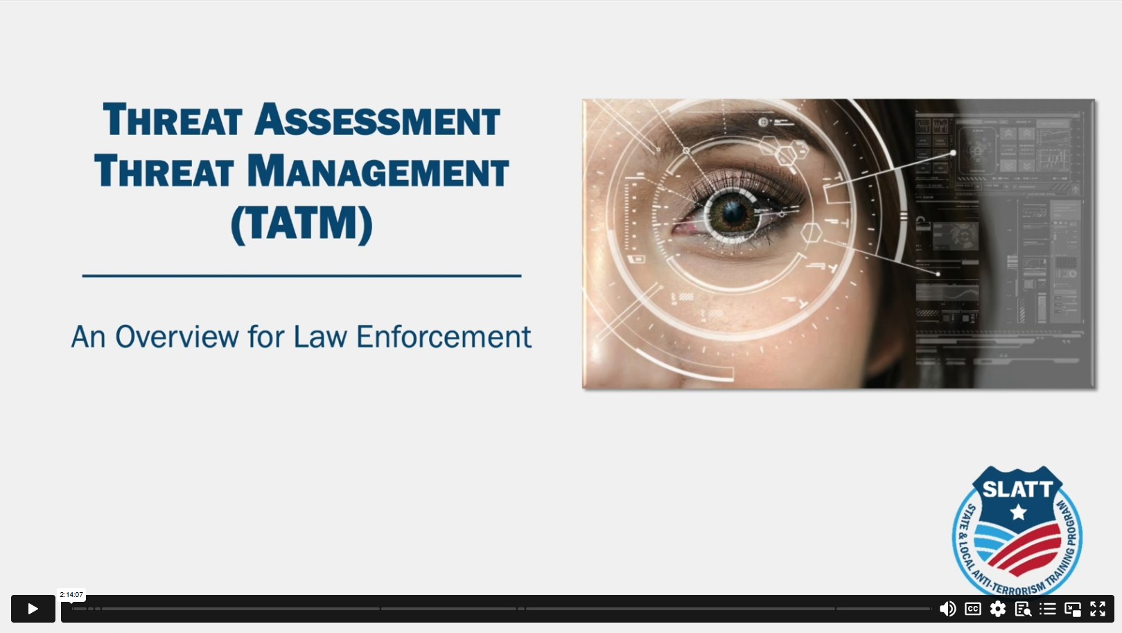 Image of front slide from presentation - Title Slide